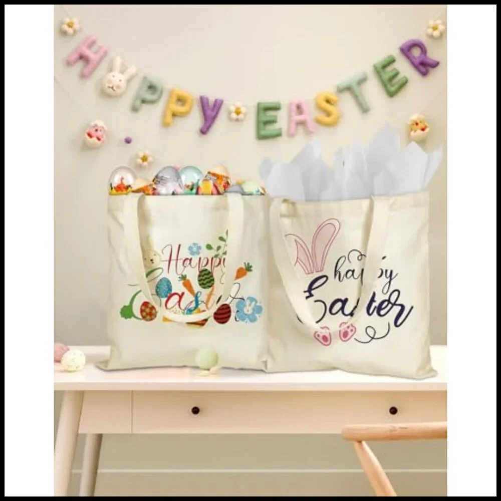 Canvas Tote Bag Foldable Durable Lightweight Versatile Everyday Use